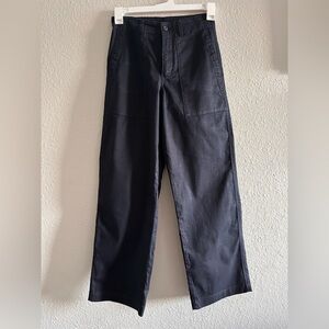 Uniqlo Black Cargo Pants High Rise